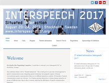 Tablet Screenshot of interspeech2017.org